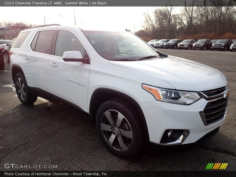 Summit White / Jet Black 2020 Chevrolet Traverse LT AWD