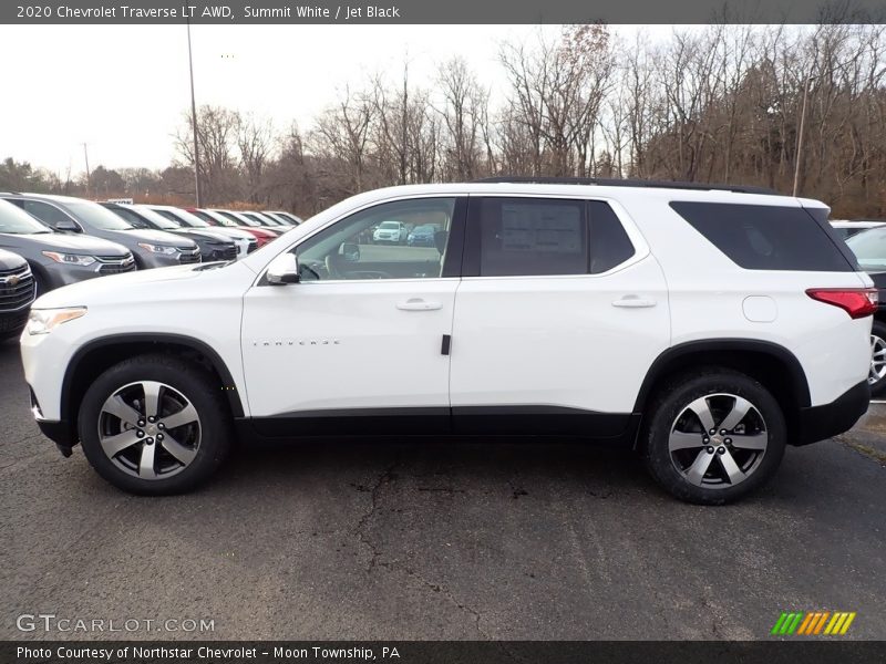 Summit White / Jet Black 2020 Chevrolet Traverse LT AWD