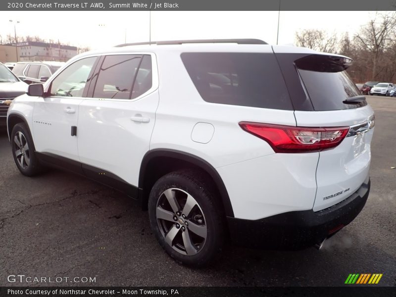 Summit White / Jet Black 2020 Chevrolet Traverse LT AWD
