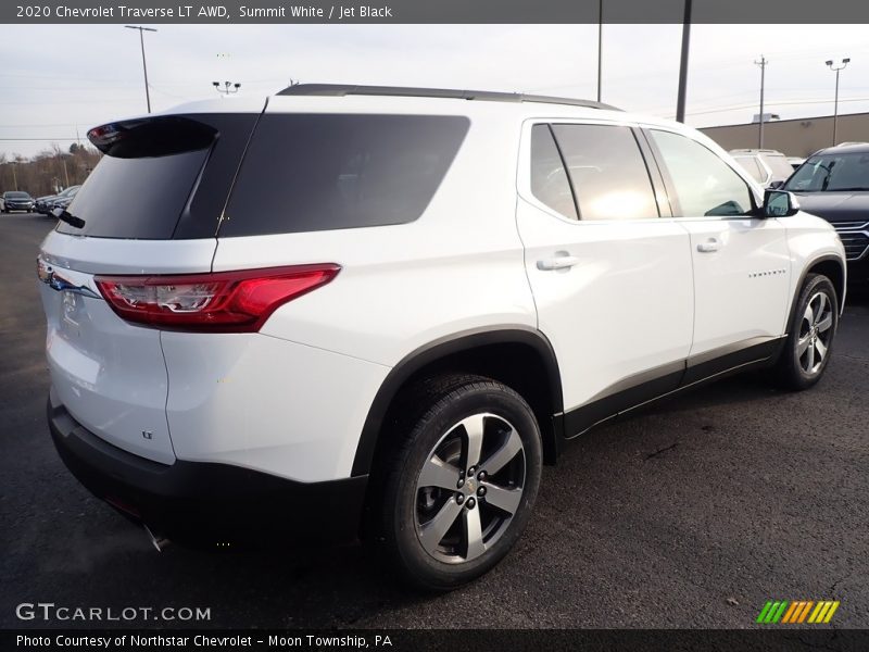 Summit White / Jet Black 2020 Chevrolet Traverse LT AWD