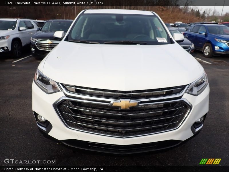 Summit White / Jet Black 2020 Chevrolet Traverse LT AWD
