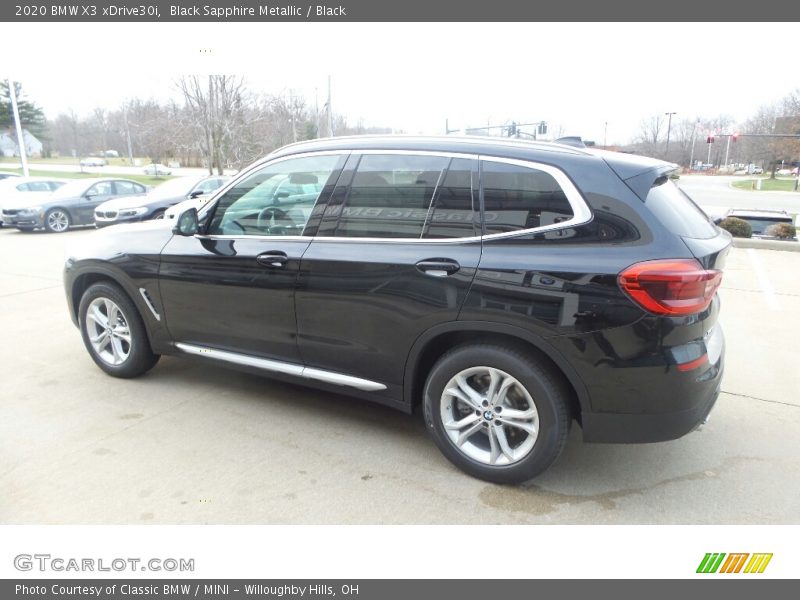 Black Sapphire Metallic / Black 2020 BMW X3 xDrive30i