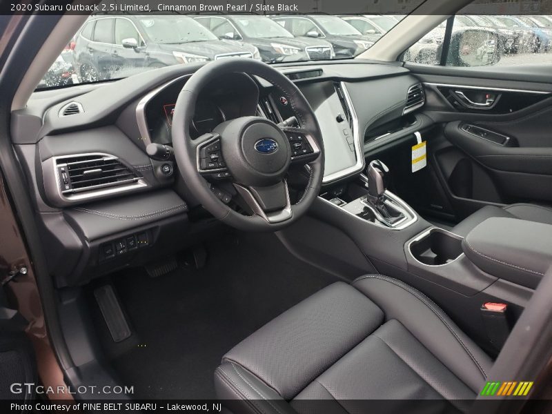 Front Seat of 2020 Outback 2.5i Limited