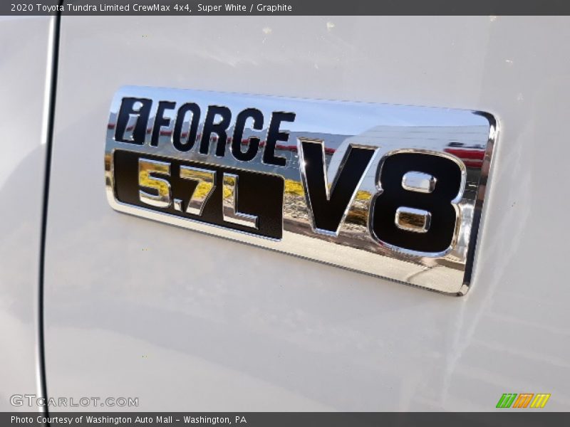 Super White / Graphite 2020 Toyota Tundra Limited CrewMax 4x4