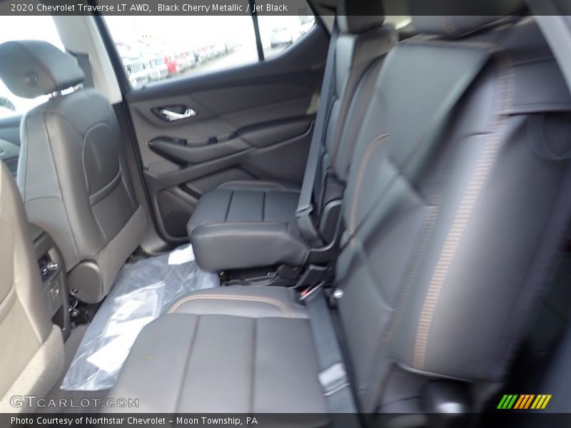 Black Cherry Metallic / Jet Black 2020 Chevrolet Traverse LT AWD