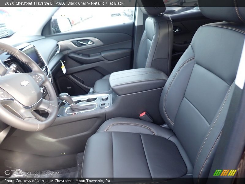 Black Cherry Metallic / Jet Black 2020 Chevrolet Traverse LT AWD