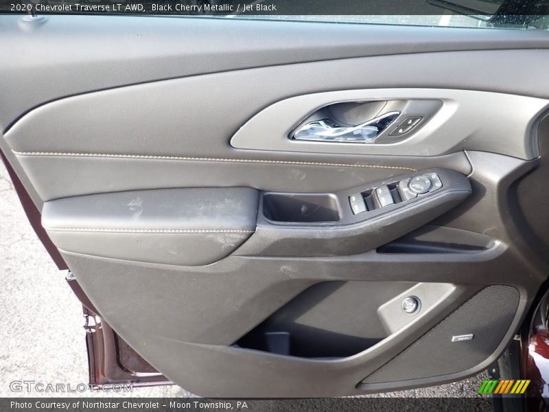 Black Cherry Metallic / Jet Black 2020 Chevrolet Traverse LT AWD