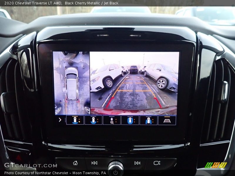 Black Cherry Metallic / Jet Black 2020 Chevrolet Traverse LT AWD