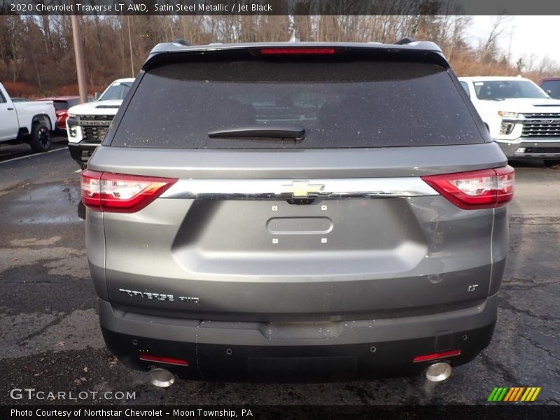 Satin Steel Metallic / Jet Black 2020 Chevrolet Traverse LT AWD