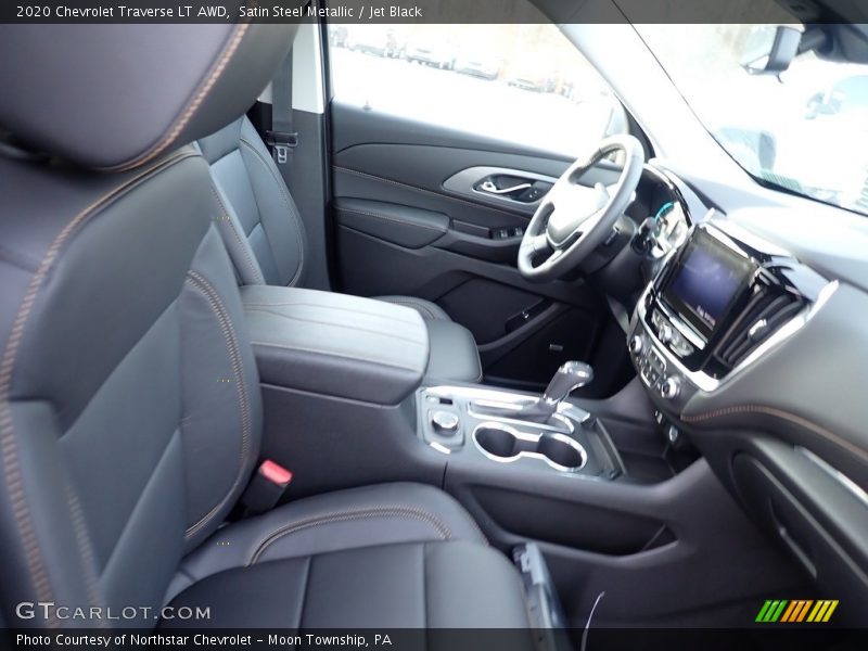 Satin Steel Metallic / Jet Black 2020 Chevrolet Traverse LT AWD