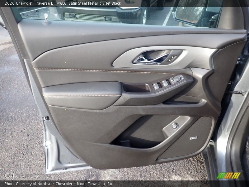 Satin Steel Metallic / Jet Black 2020 Chevrolet Traverse LT AWD