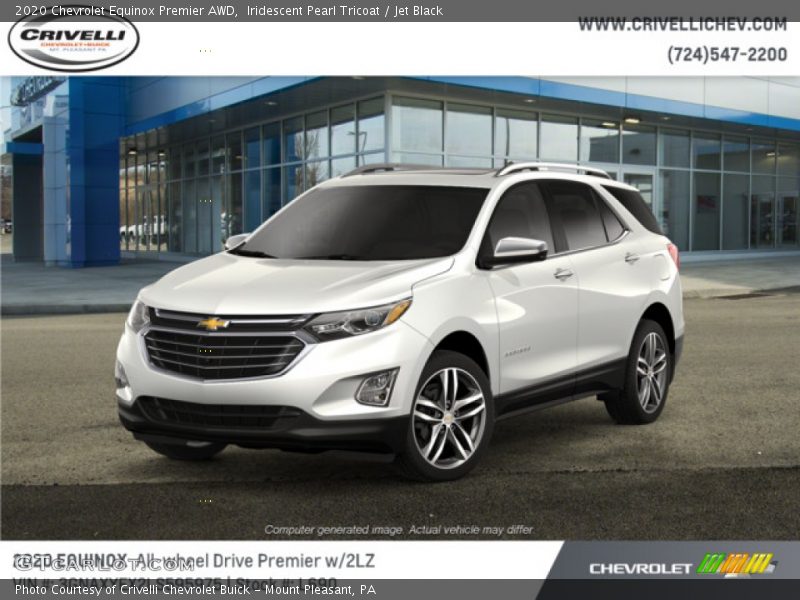 Iridescent Pearl Tricoat / Jet Black 2020 Chevrolet Equinox Premier AWD