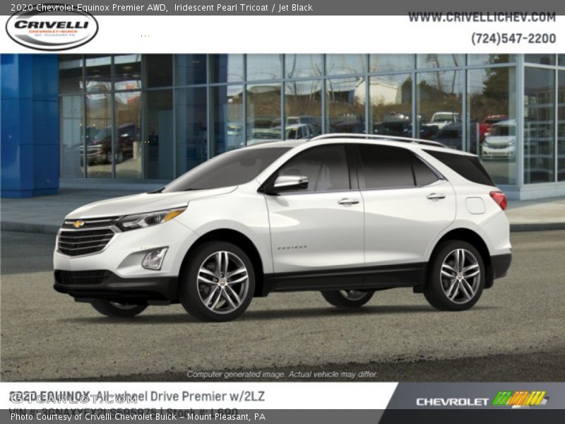 Iridescent Pearl Tricoat / Jet Black 2020 Chevrolet Equinox Premier AWD