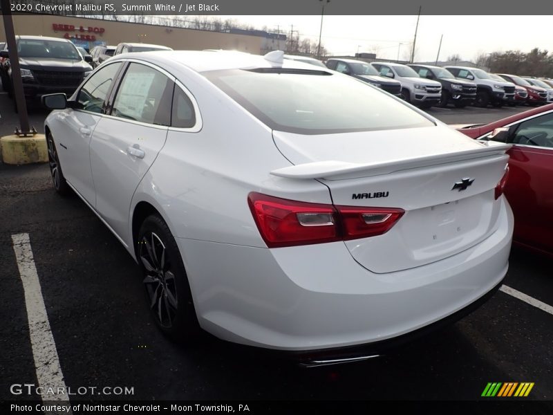 Summit White / Jet Black 2020 Chevrolet Malibu RS