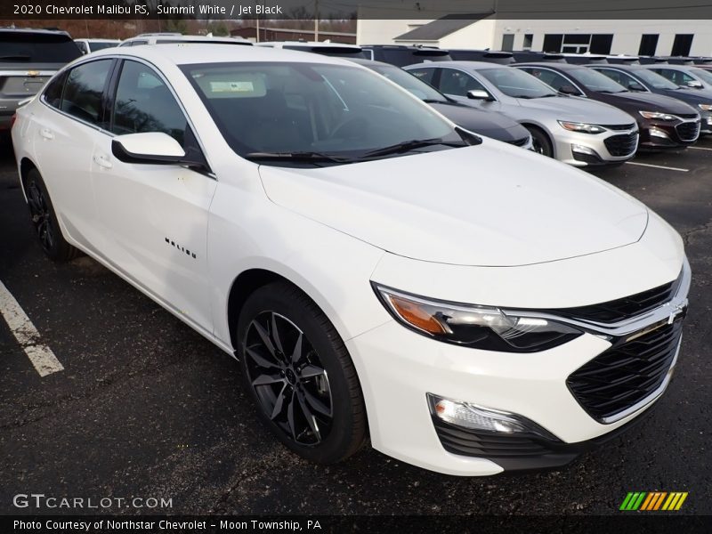 Summit White / Jet Black 2020 Chevrolet Malibu RS