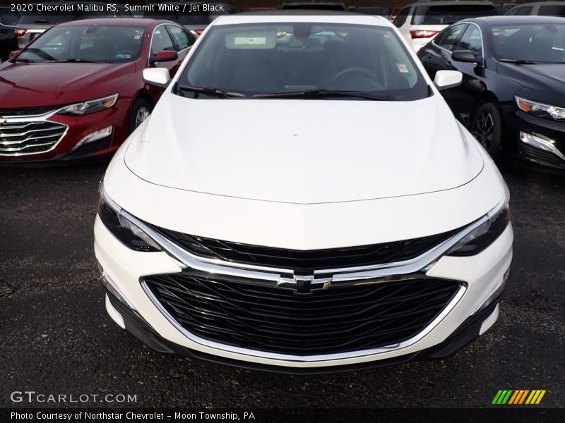 Summit White / Jet Black 2020 Chevrolet Malibu RS