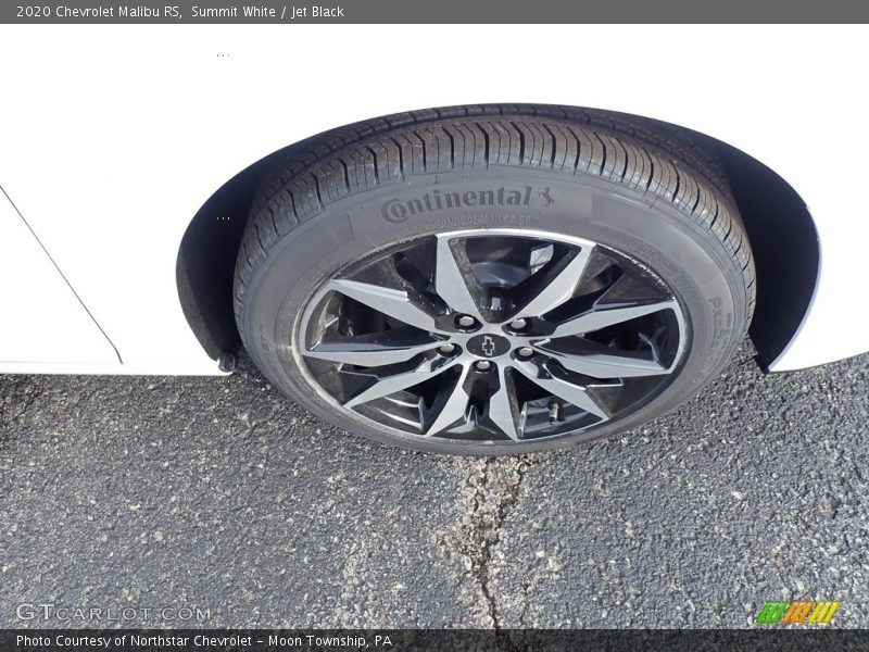 Summit White / Jet Black 2020 Chevrolet Malibu RS
