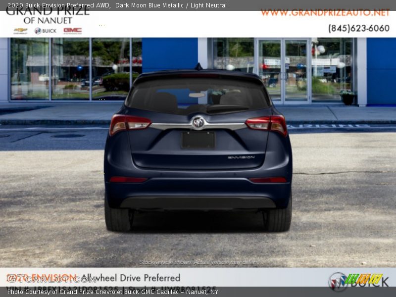 Dark Moon Blue Metallic / Light Neutral 2020 Buick Envision Preferred AWD