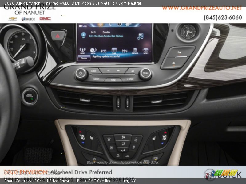 Dark Moon Blue Metallic / Light Neutral 2020 Buick Envision Preferred AWD