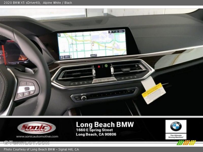 Alpine White / Black 2020 BMW X5 sDrive40i