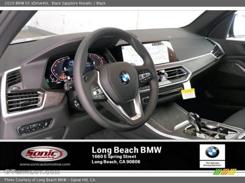 Black Sapphire Metallic / Black 2020 BMW X5 sDrive40i