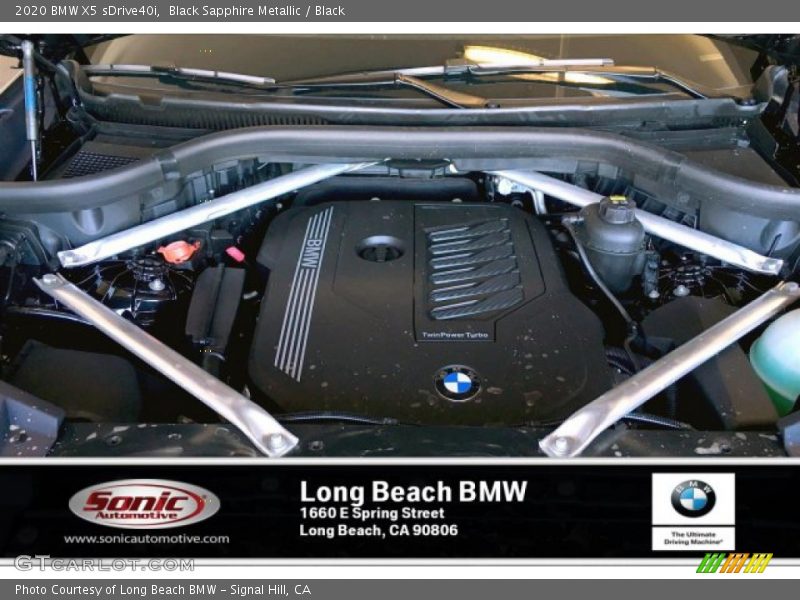 Black Sapphire Metallic / Black 2020 BMW X5 sDrive40i