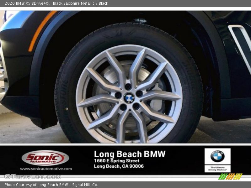 Black Sapphire Metallic / Black 2020 BMW X5 sDrive40i