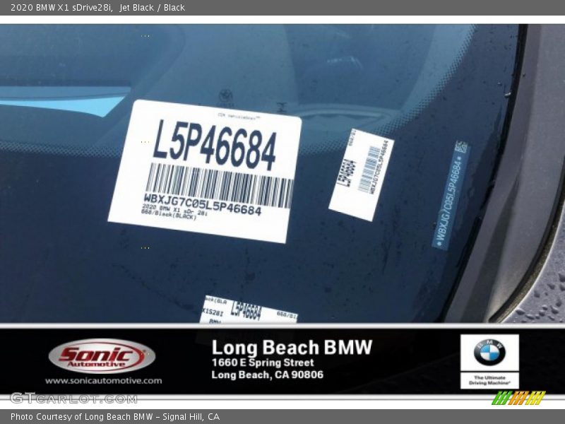 Jet Black / Black 2020 BMW X1 sDrive28i