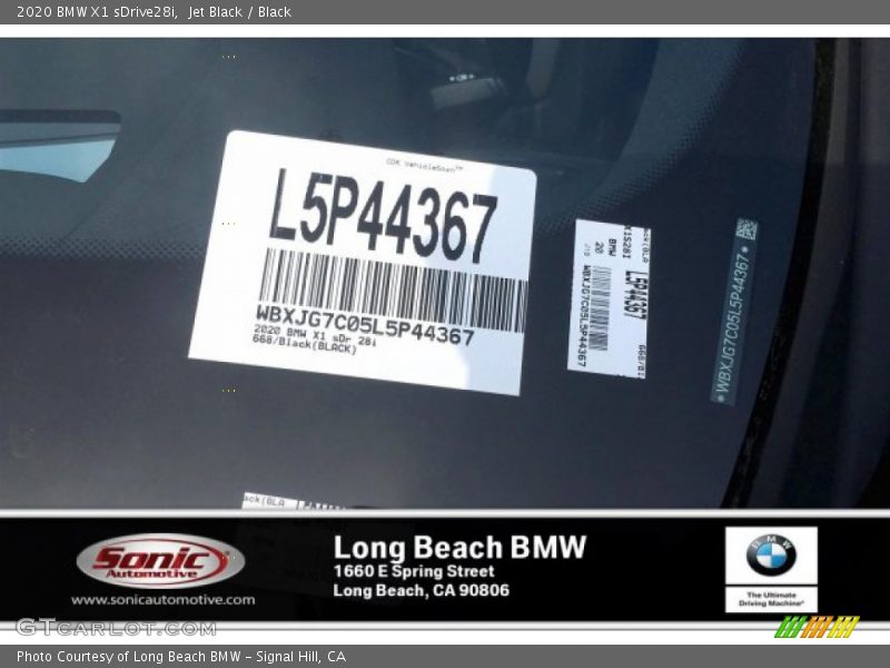 Jet Black / Black 2020 BMW X1 sDrive28i