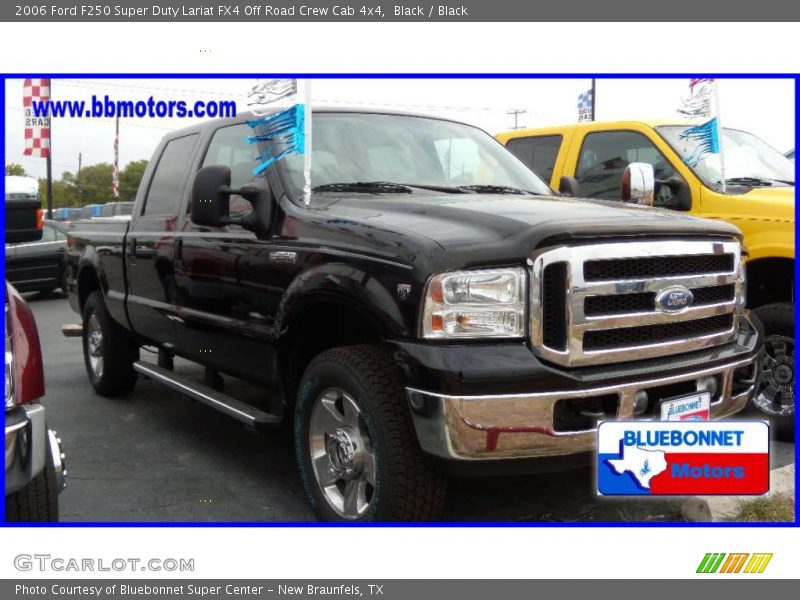 Black / Black 2006 Ford F250 Super Duty Lariat FX4 Off Road Crew Cab 4x4