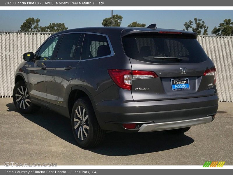 Modern Steel Metallic / Black 2020 Honda Pilot EX-L AWD