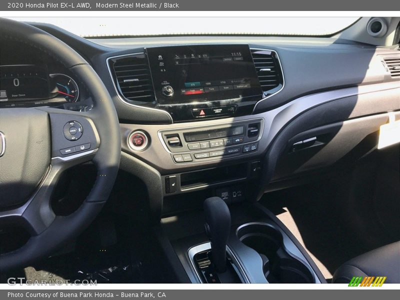 Modern Steel Metallic / Black 2020 Honda Pilot EX-L AWD