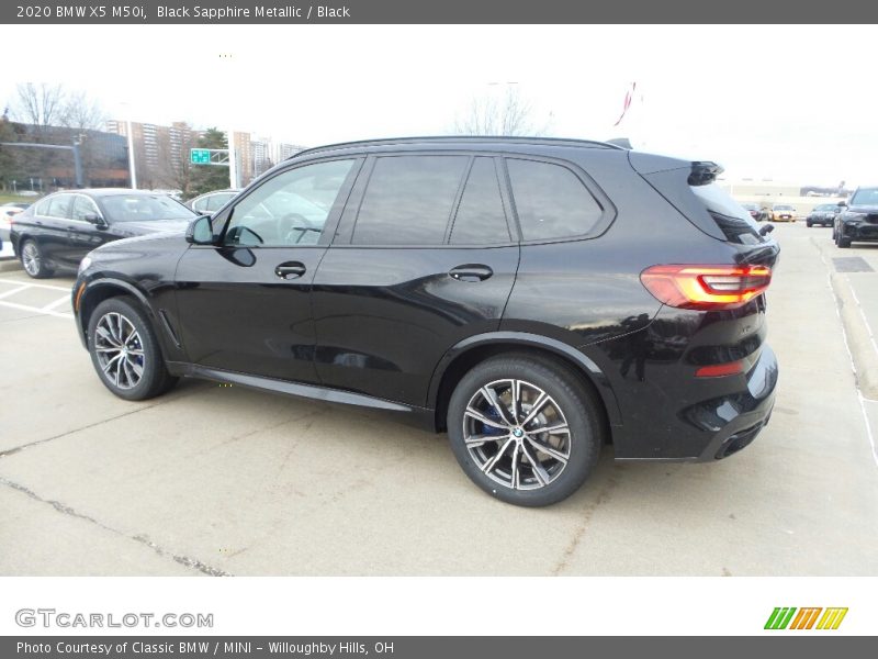 Black Sapphire Metallic / Black 2020 BMW X5 M50i
