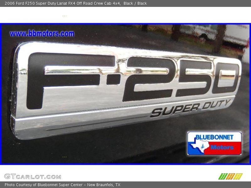 Black / Black 2006 Ford F250 Super Duty Lariat FX4 Off Road Crew Cab 4x4