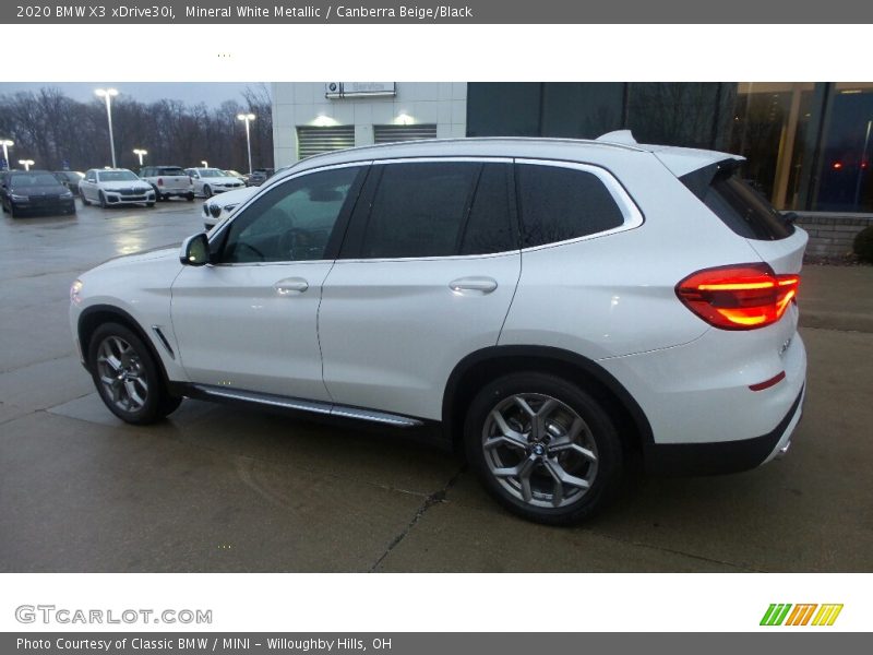 Mineral White Metallic / Canberra Beige/Black 2020 BMW X3 xDrive30i
