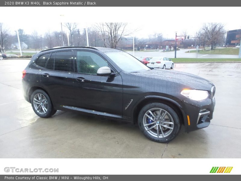 Black Sapphire Metallic / Black 2020 BMW X3 M40i