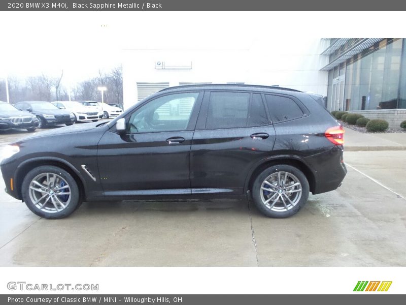 Black Sapphire Metallic / Black 2020 BMW X3 M40i