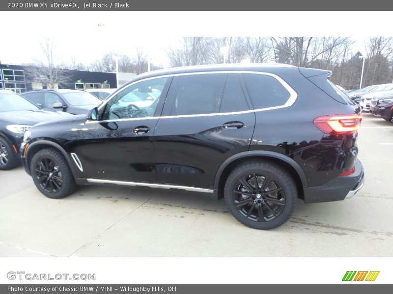 Jet Black / Black 2020 BMW X5 xDrive40i