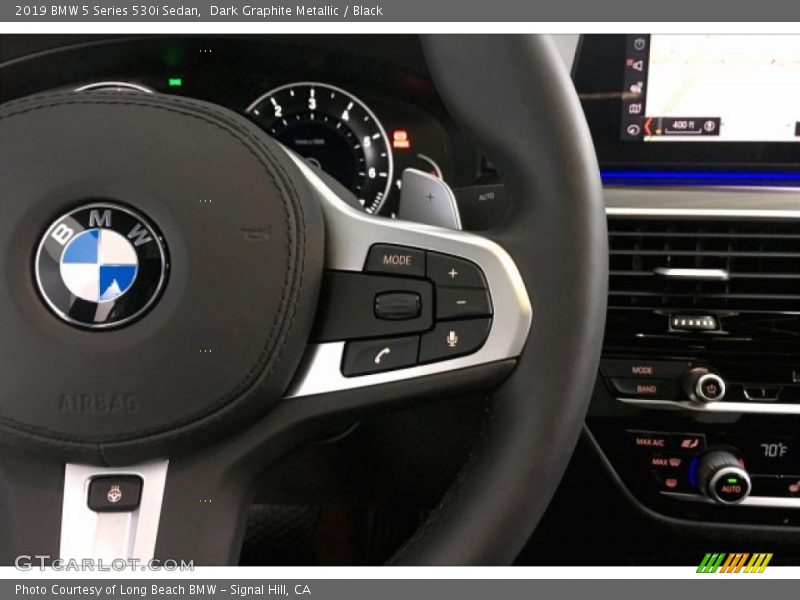 Dark Graphite Metallic / Black 2019 BMW 5 Series 530i Sedan