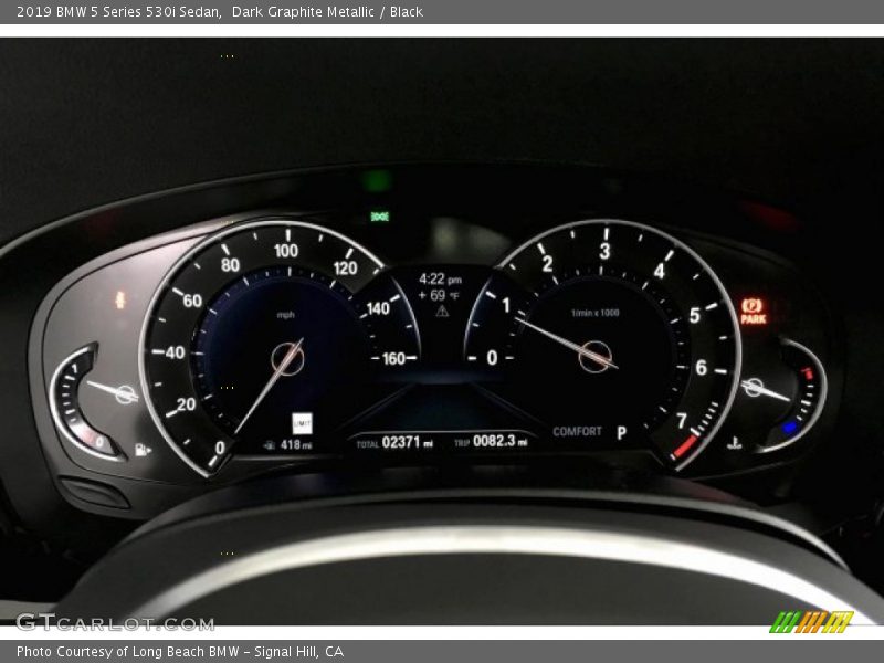 Dark Graphite Metallic / Black 2019 BMW 5 Series 530i Sedan