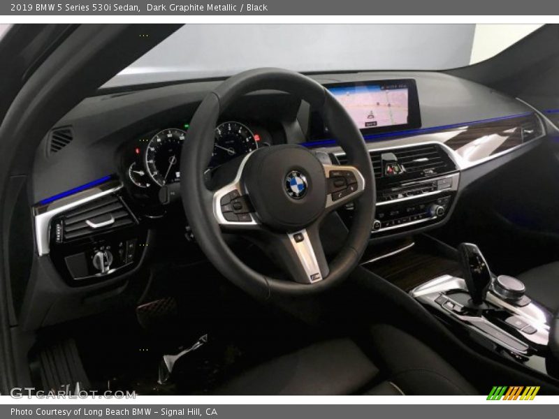 Dark Graphite Metallic / Black 2019 BMW 5 Series 530i Sedan