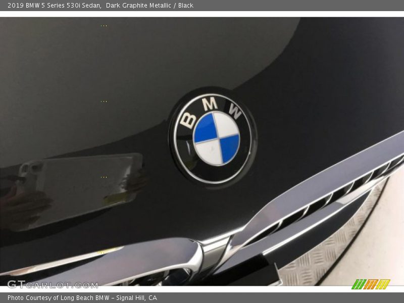 Dark Graphite Metallic / Black 2019 BMW 5 Series 530i Sedan