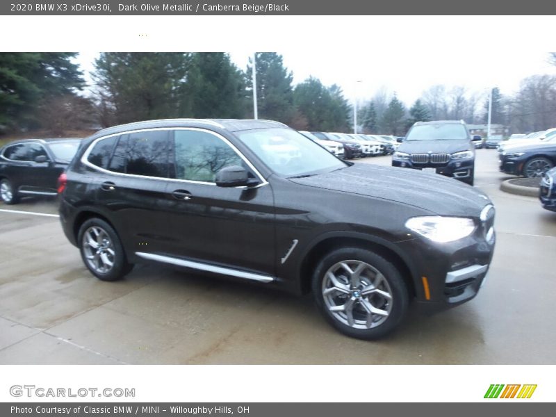 Dark Olive Metallic / Canberra Beige/Black 2020 BMW X3 xDrive30i