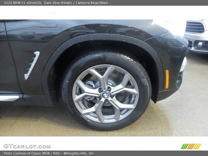 Dark Olive Metallic / Canberra Beige/Black 2020 BMW X3 xDrive30i