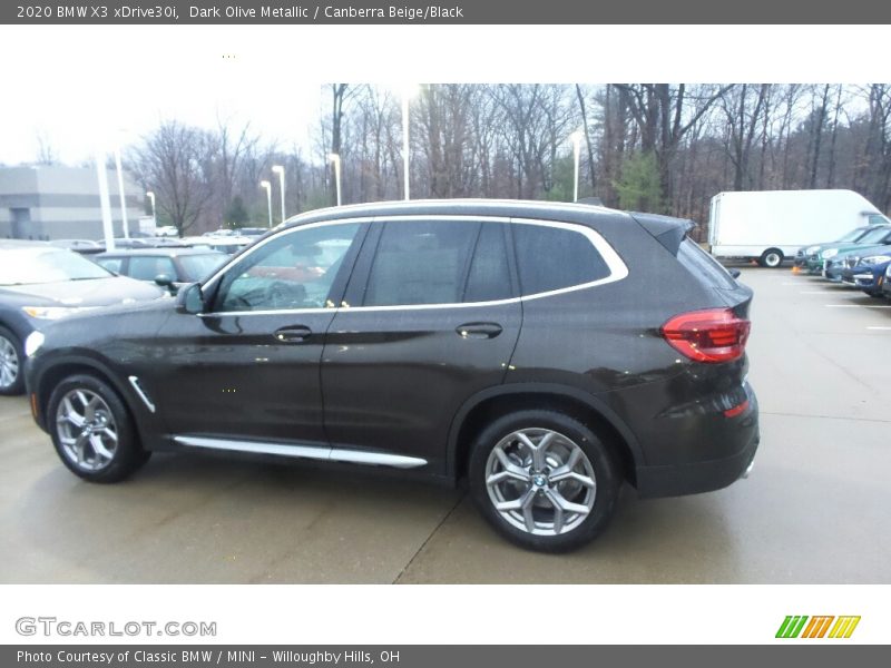 Dark Olive Metallic / Canberra Beige/Black 2020 BMW X3 xDrive30i