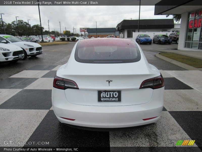 Pearl White Multi-Coat / Black 2018 Tesla Model 3 Long Range