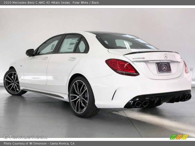 Polar White / Black 2020 Mercedes-Benz C AMG 43 4Matic Sedan