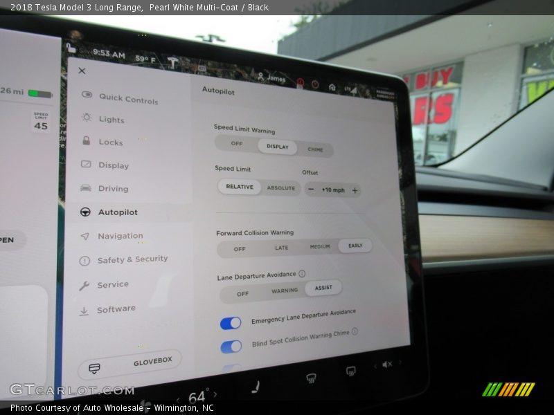 Pearl White Multi-Coat / Black 2018 Tesla Model 3 Long Range