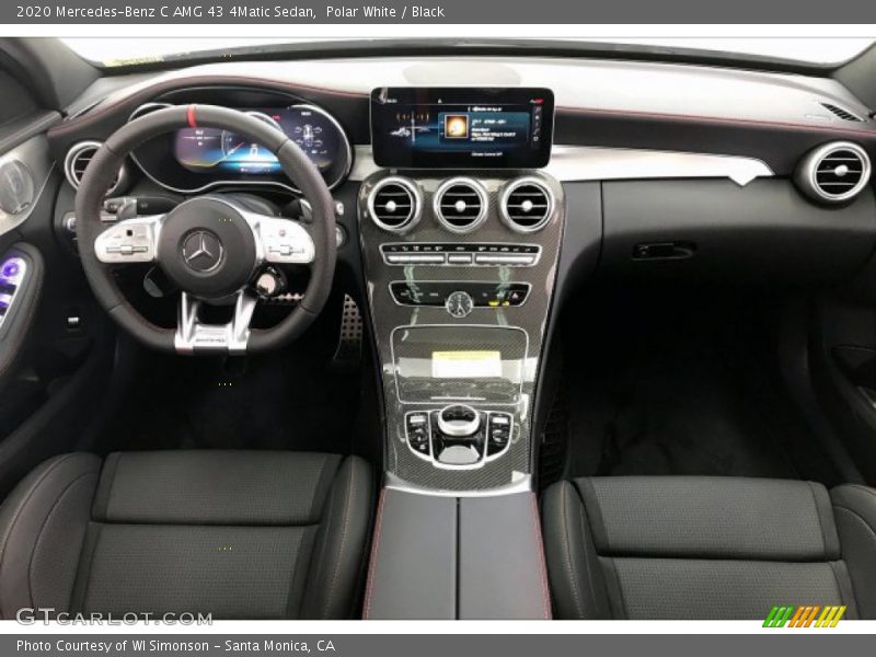 Polar White / Black 2020 Mercedes-Benz C AMG 43 4Matic Sedan