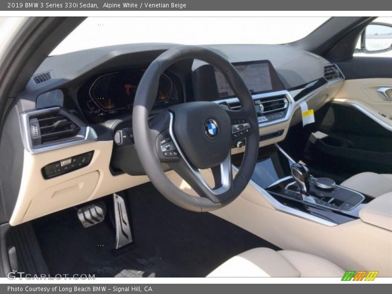 Alpine White / Venetian Beige 2019 BMW 3 Series 330i Sedan